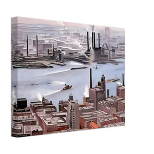 Georgia OKeeffe  East River from the Thirtieth Story of the Shelton Hotel Canvas
