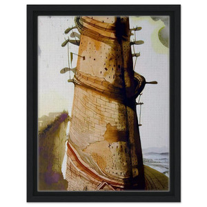 Salvador Dali  TURRIS BABEL 1967 Framed Canvas