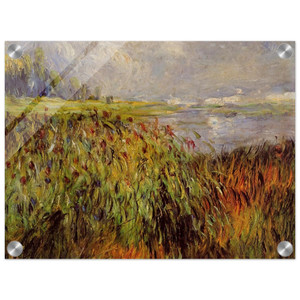 PierreAuguste Renoir  Bulrushes on the Banks of the Seine Acrylic Print