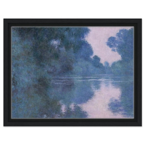 claude monet  Morning on the Seine near Giverny 02 Framed Canvas