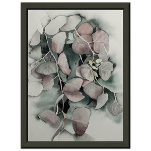 Eyvind Earle  Autumn Leaves Premium Metal Framed Art Print / Poster