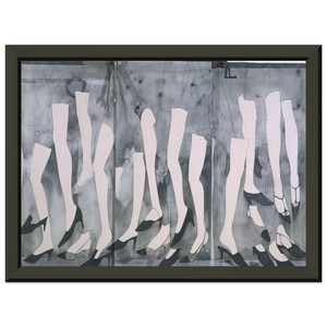 Jim Dine Walking Dream with Clamp 1965 Premium Metal Framed Art Print Poster