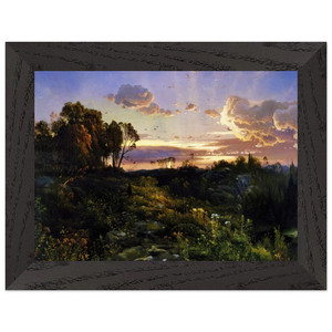 Thomas Moran  Dusk Wings Premium Wooden Framed Art Print / Poster