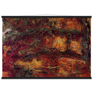 Claude Monet Japanese Bridge Giverny Matte Poster with Hanger