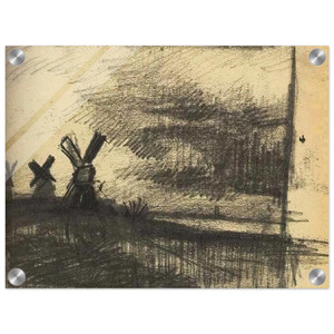 Vincent van Gogh  Mills in the Neighbourhood of Dordrecht Acrylic Print