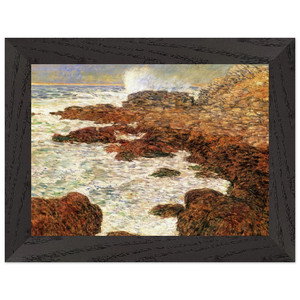 Childe Hassam Seaweed and Surf Appledore Wooden Framed Art Print / Poster