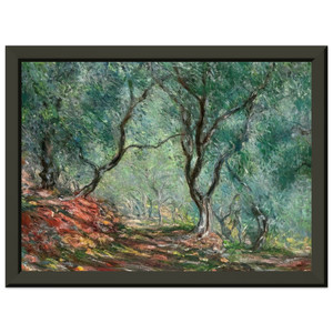 Claude Monet: Olive Tree Moreno Garden Premium Metal Framed Art Print/Poster