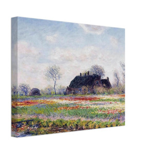 claude monet  Tulip Fields at Sassenheim near Leiden Canvas