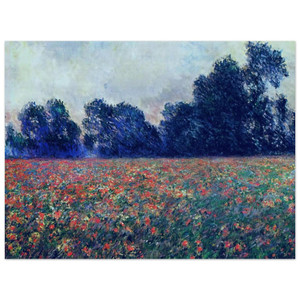 claude monet  Poppies at Giverny Aluminum Print