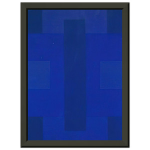 Ad Reinhardt  Blue Painting  1953 Premium Metal Framed Art Print / Poster