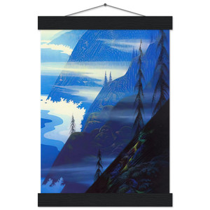 Eyvind Earle  Stardust blue Museum-Quality Matte Paper Poster with Hanger