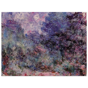 claude monet  The House Seen from the Rose Garden 3 Wood Print