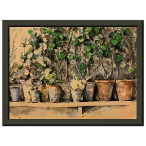 Paul Cezanne  Flower Pots Premium Metal Framed Art Print / Poster