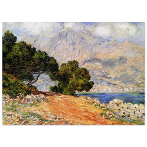 claude monet  Meton Seen from Cap Martin Fine Art Poster / Art Print