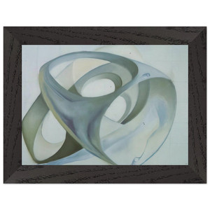 Dali Topological Contorted Female Premium Wooden Framed Art Print / Poster