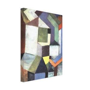 Paul Klee  PIOUS NORTHERN LANDSCAPE 1917 Canvas