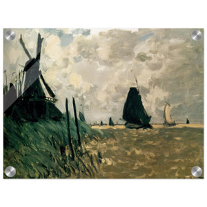claude monet  A Windmill near Zaandam Acrylic Print