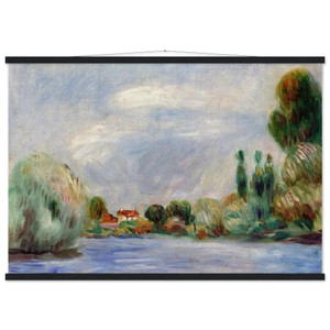 Pierre-Auguste Renoir House on the River Matte Paper Poster with Hanger