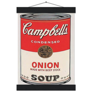 Andy Warhol Campbells Soup Can onion Museum Matte Poster with Hanger
