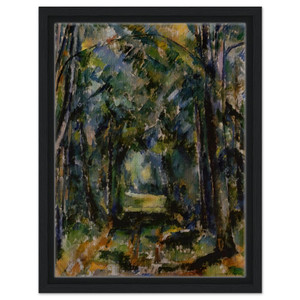 Paul Cezanne  The Alley at Chantilly Framed Canvas