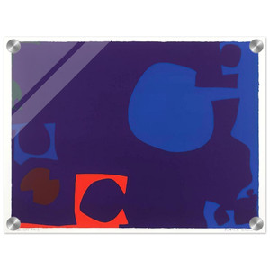 Patrick Heron: Blue, Deep Violet, Orange Brown & Green 1970 Acrylic Print