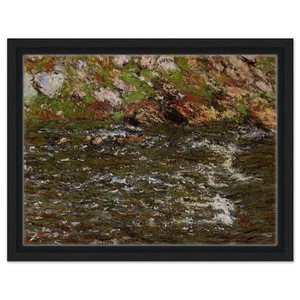 claude monet  Torrent of the Petite Creuse at Fresselines Framed Canvas
