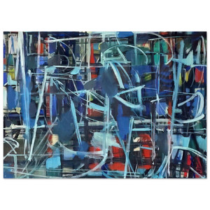 Robert Goodnough  Abstract in Blue  1950 Fine Art Poster / Art Print
