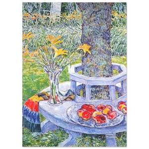 Childe Hassam  Mrs Hassams Garden at East Hampton Fine Art Poster / Art Print