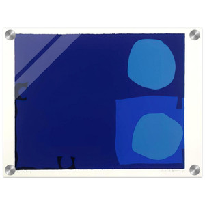 Patrick Heron  Four Blues Two Discs  1970 Acrylic Print
