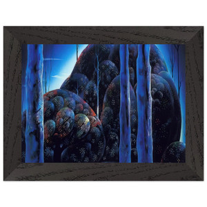 Eyvind Earle  Moonlit Eucalyptus Premium Wooden Framed Art Print / Poster