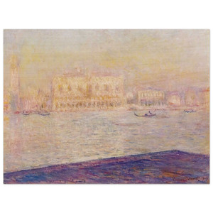 claude monet  The Doges Palace Seen from San Giorgio Maggiore 4 Wood Print