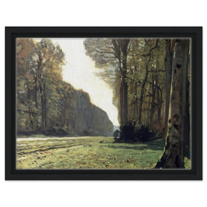 claude monet  The Pave de Chailly in the Forest Framed Canvas