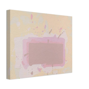 John Hoyland  Pale Yellow Pink and Brown  1971 Canvas