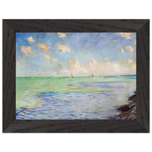 claude monet  The Sea at Pourville Premium Wooden Framed Art Print / Poster