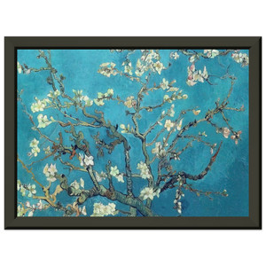 Van Gogh Branches with Almond Blossom Premium Metal Framed Art Print Poster