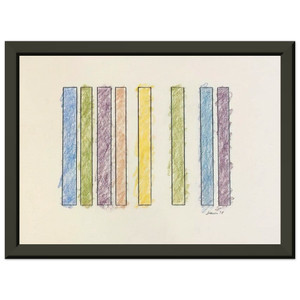 Gene Davis  Untitled  1978 N5 Premium Metal Framed Art Print / Poster