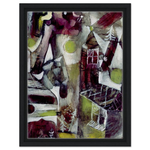 Paul Klee  SWAMP LEGEND 1919 Framed Canvas