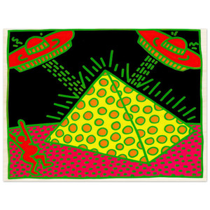 Keith Haring  UNTITLED 1983 3 N2 Wood Print