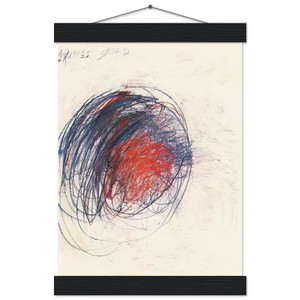 Cy Twombly Iliam Achilles Museum-Quality Matte Paper Poster with Hanger