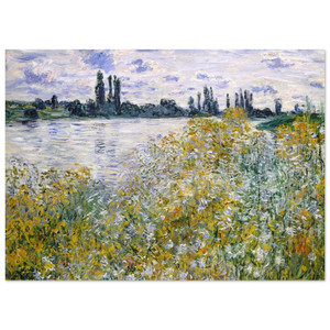 claude monet  Isle of Flowers on Siene near Vetheuil Fine Art Poster / Art Print