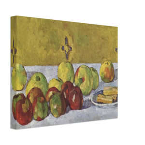 Paul Cezanne  Still life with apples and biscuits Canvas