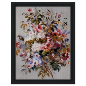 PierreAuguste Renoir  A Bouquet of Roses Framed Canvas