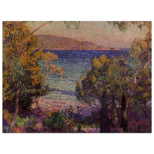 Theo van Rysselberghe  PINES AND EUCALYPTUS AT CAVELIERI 1905 Wood Print