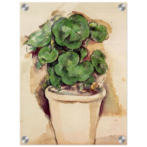 Paul Cezanne  Pot of Geraniums Acrylic Print