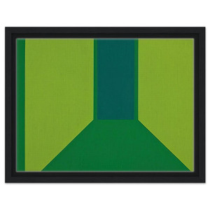 Karl Benjamin  Corridor  1960 Framed Canvas