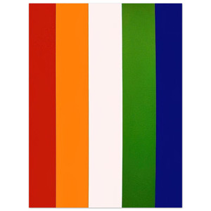 Ellsworth Kelly  Red Orange White Green Blue Aluminum Print