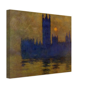 claude monet  Houses of Parliament Sunset 02 Canvas