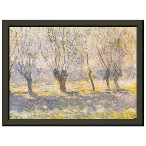 claude monet  Willows Giverny Premium Metal Framed Art Print / Poster