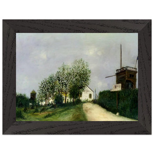 Maurice Utrillo  MOULIN IN SANNOIS Premium Wooden Framed Art Print / Poster