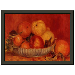 Renoir Still Life with Apples and Oranges Metal Framed Art Print
